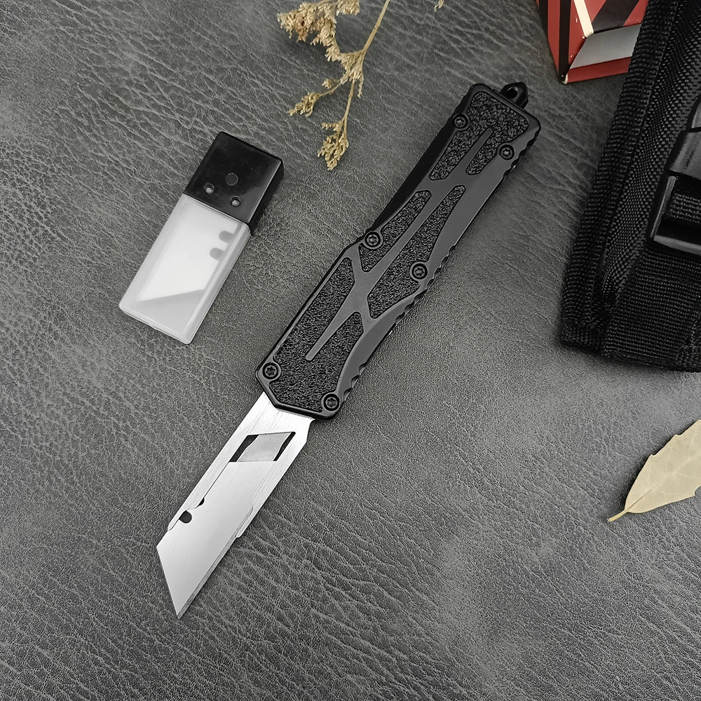 سكين EDC متعدد الاستخدامات بشفرة من الفولاذ المقاو...