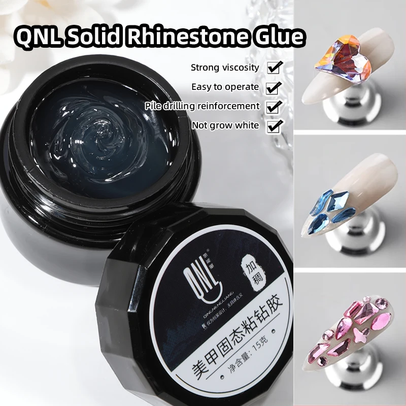 15ml Super Adhesive Nail Rhinestone Gel Nail Polish DIY Crystal Diamond Decoration Glue Stick Gel Firm False Gel Nail Tips Gel 3