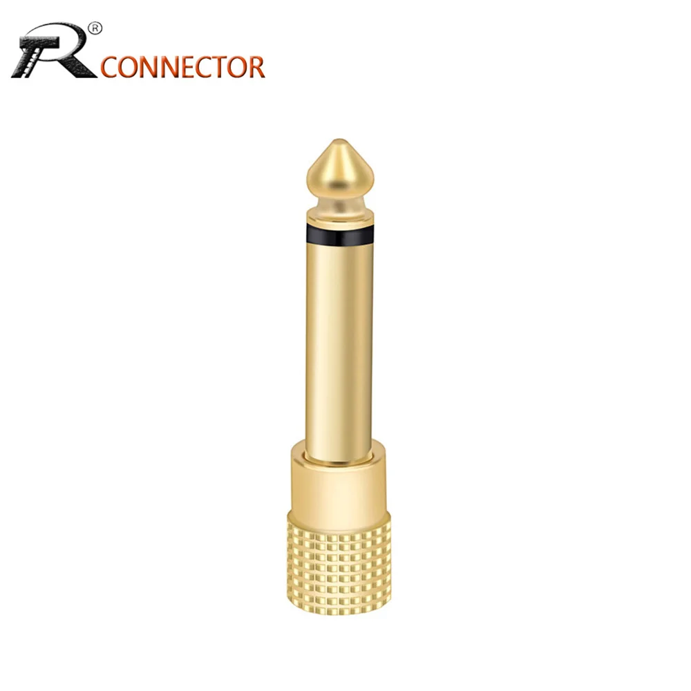1pc-Mono-Jack-6-35-Microphone-Plug-Audio-Connector-6-35mm-Male-Plug-to ...
