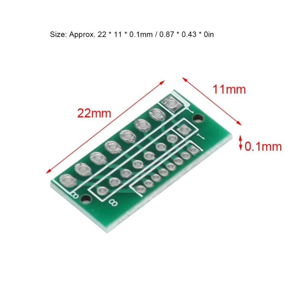 10pcs 커넥터 1.27MM 2.0MM 2.54MM 어댑터 보드 무선 모듈용 3열 전송 보드 무선 모듈 전송