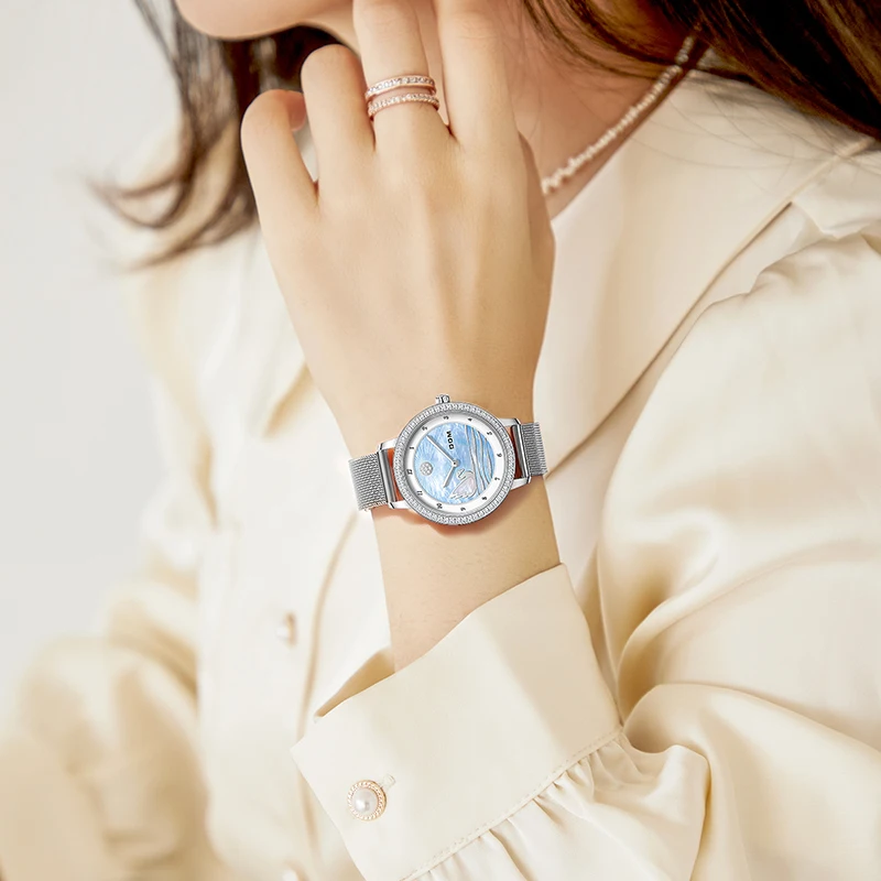 DOM New Swan Lake watches for women  Waterproof Mesh Strap Fashion quartz Casual Ladies watch free shipping G-1537