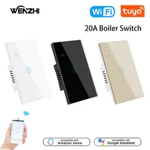 

Wifi Boiler Water Heater US Switch 4000W Touch Wall Timer Automatic Home Tuya Smart Life Remote Control Alexa Google Assistant