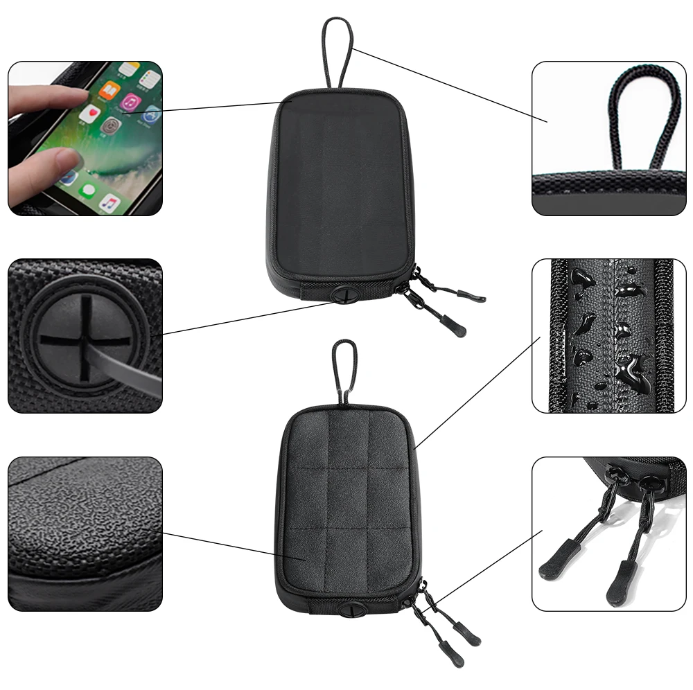 Magnetic Motorcycle Tank Bag Mobile GPS Navigation Holder Bags Waterproof Touch Screen Motorbike Front Tube Phone Package