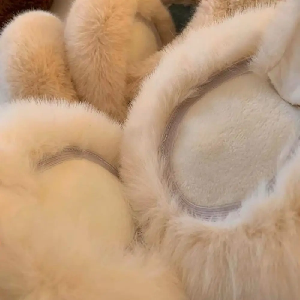 Cute Cat Earmuffs Windproof Winter Warm Ear Warmers Foldable Retractable Ear Covers Outdoor