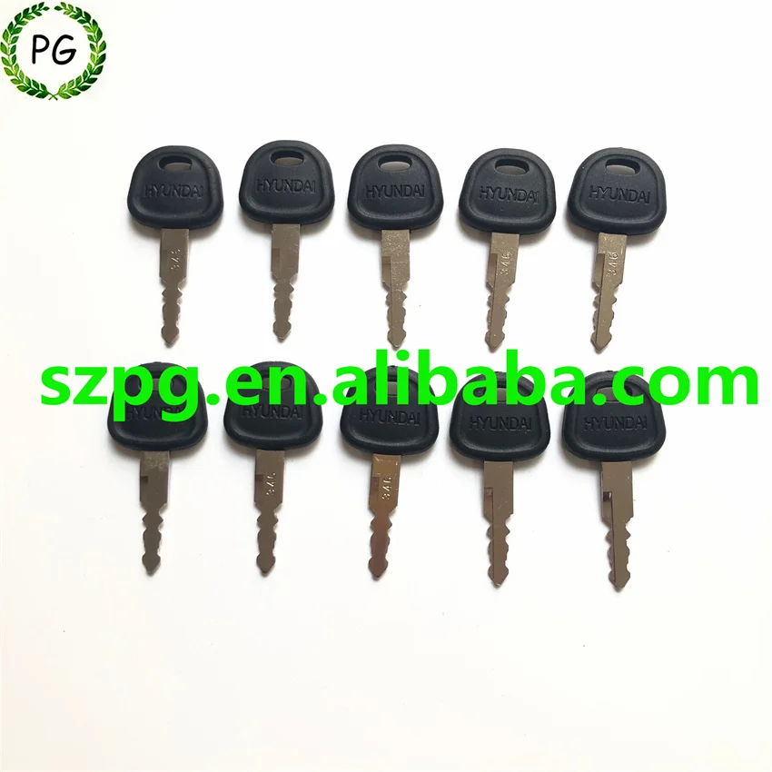 

Ключ зажигания HD60 для экскаватора Hyundai 21N4-10400K, 10 шт.