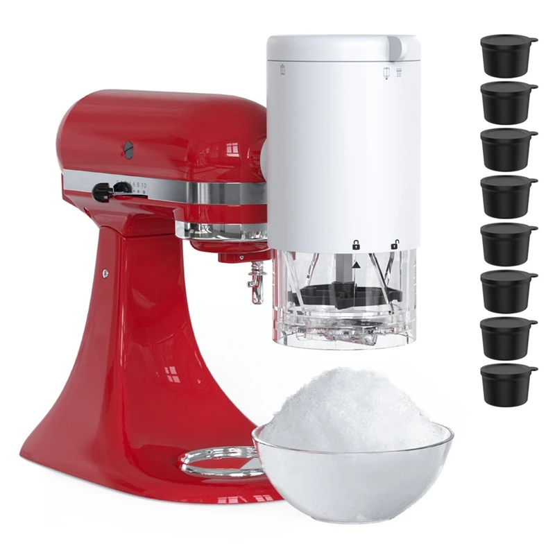 

1 SET Shaved Ice And Snow Cone Attachment For Kitchenaid Stand Mixer Ice Shaver Machine For Kitchenaid Stand Mixer