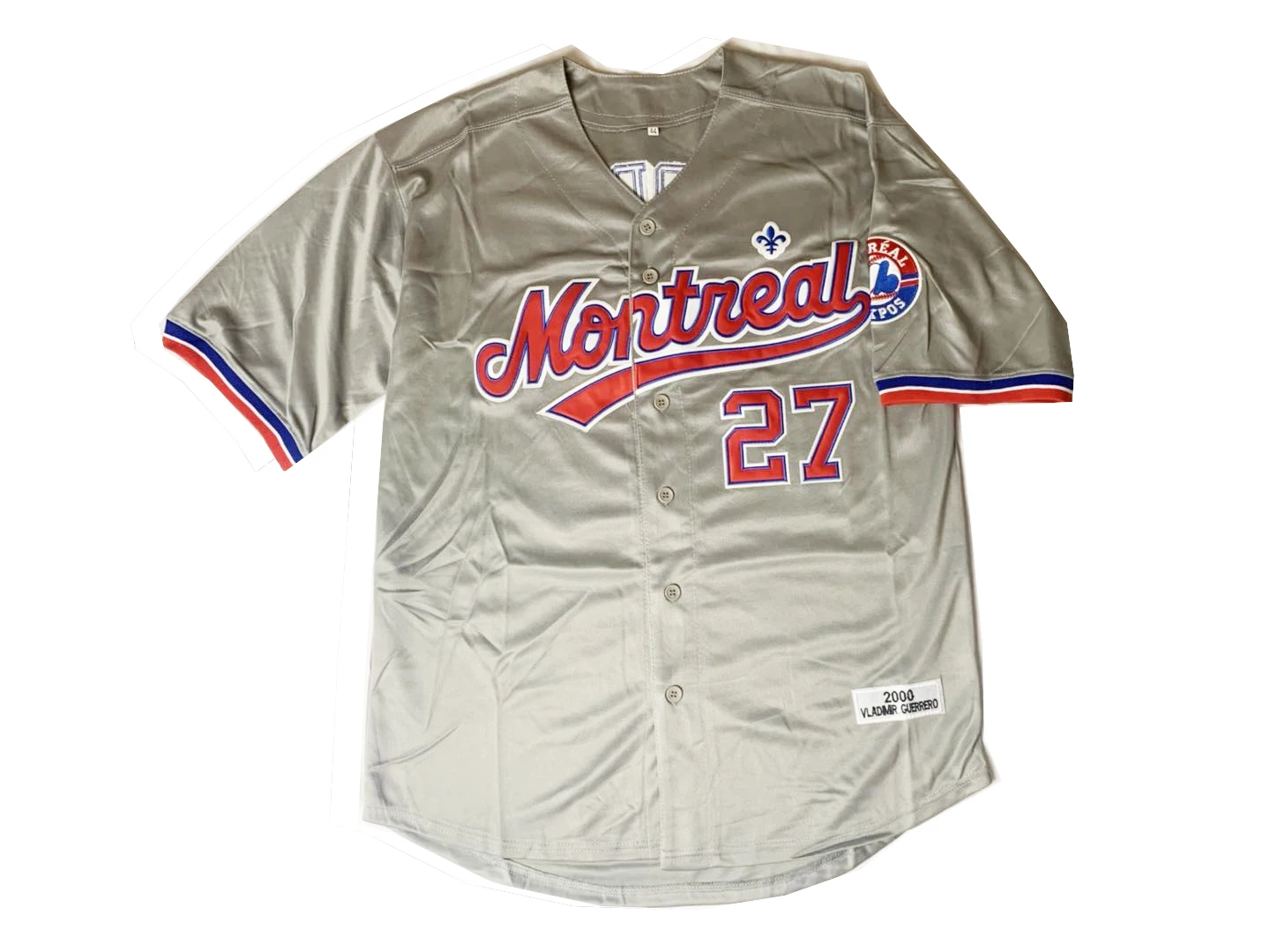 baseball jerseys Montreal 27 GUERRERO 10 DAWSON Sewing embroidery Outdoor sportswear Hip hop culture Big size baseball jersey
