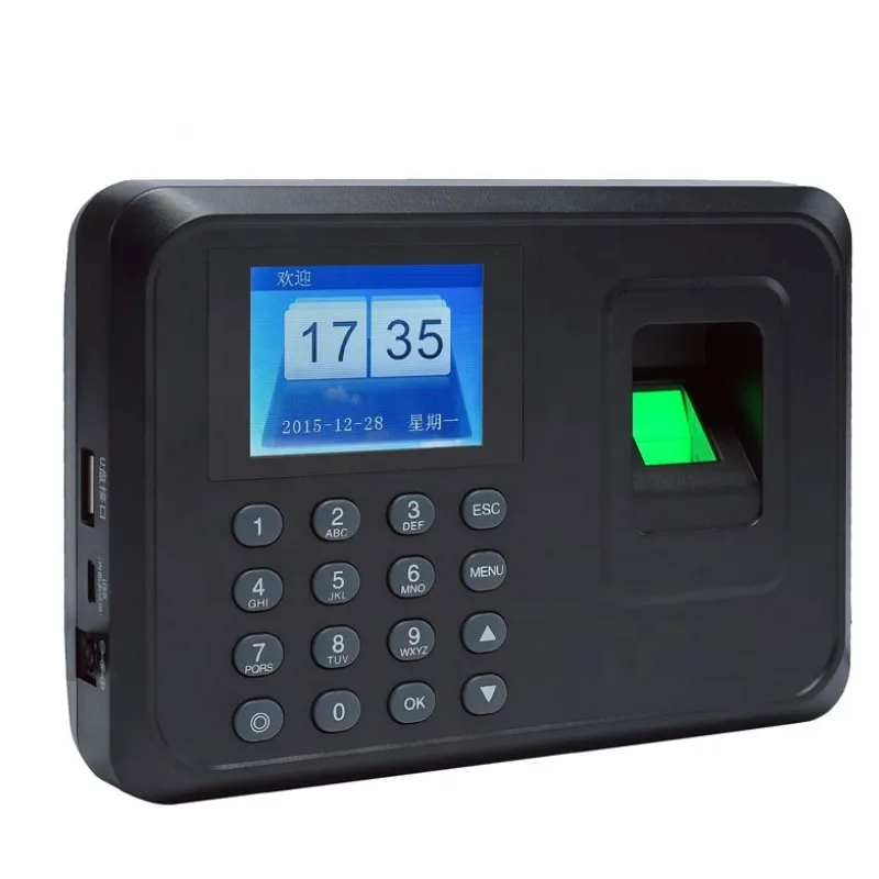 X1 Fingerprint Attendance Machine Intelligent Biometric Fingerprint Time Attendance Machine Time Clock Recorder Device Employee