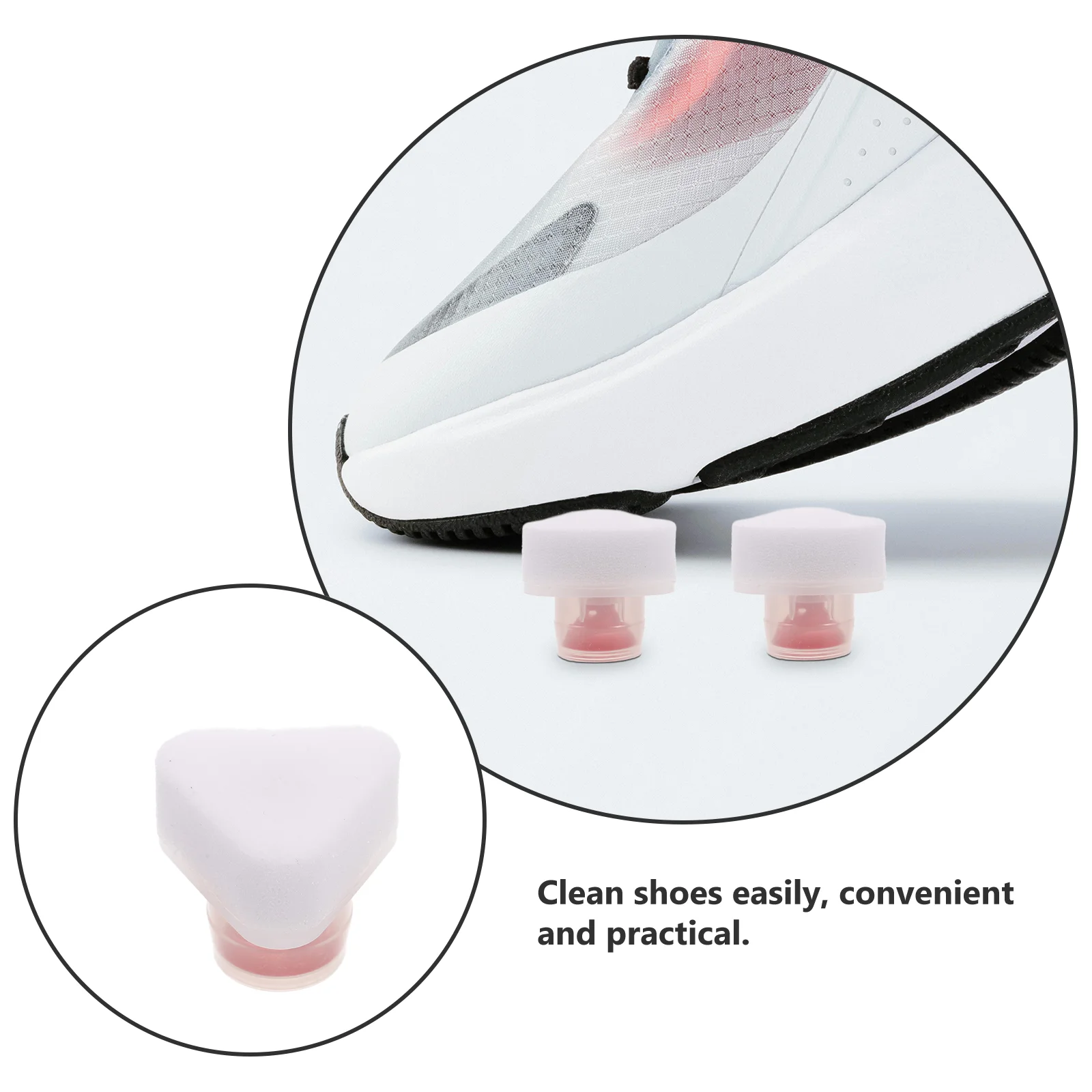 10 Pcs Shoe Polish Brush Head Shiner Ceramic Clay Car Sponges for Washing Suite 4