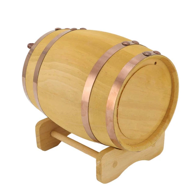 Barril de vino de madera 1L / 1,5L / 3L para cerveza whisky ron
