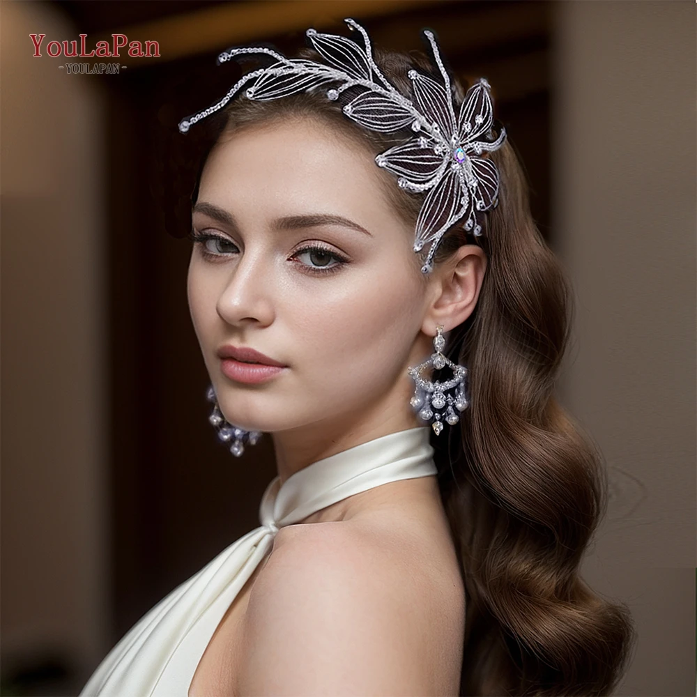 

TOPQUEEN Bridal Comb Rhinestone Woman Headpiece with Comb Wedding Hair Accessories Ornaments Bridesmaid Bride Hair Clip HP560