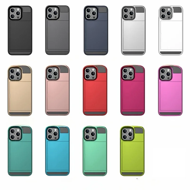 Premium Wallet Phone Case with Card Holder and Dual-Layer Protection