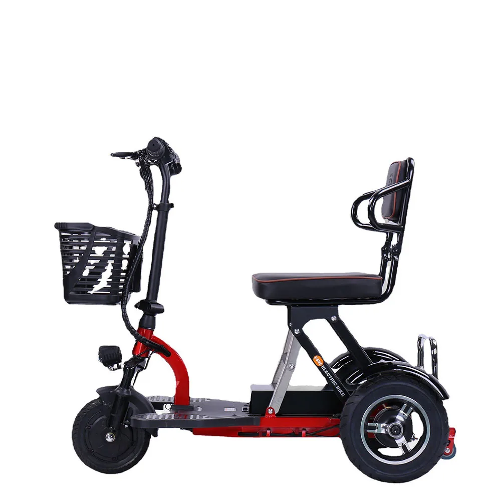 

48v Electric Vehicle Lithium Battery Electromobile 8/10/12/20ah Foldable Dual Use Of Passenger And Freight Commuting Tricycle