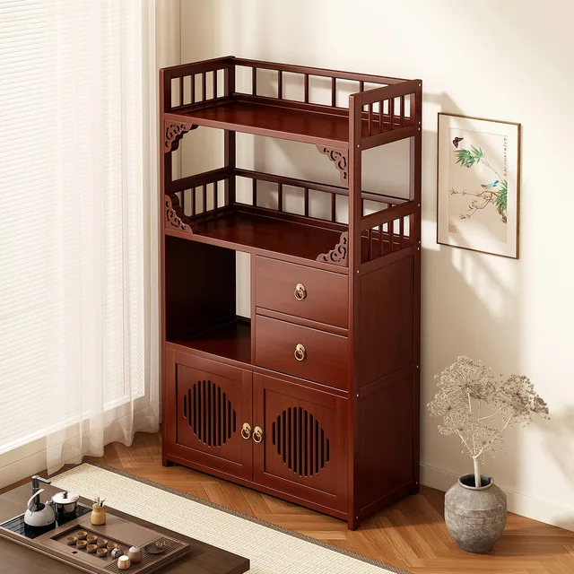 Multifunctional Furniture with Drawers & Shelves, Kitchen Cupboard, Living Room Storage Organizer, Tea Table Cabinet