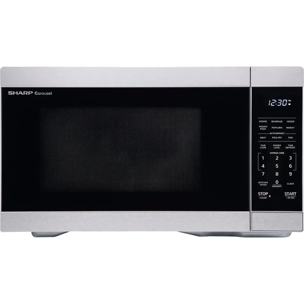 

Microwave 1.1 cu ft Stainless Countertop Microwave with 1000 watts - Silver