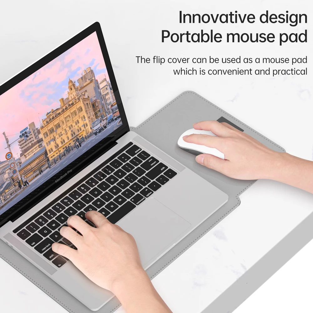 Capa de Bolsa para Laptop para Macbook Air Pro 13 m2 m1 Pro 14 16 Capa para Notebook Huawei hp Dell 13.3 15 15.6 2023 - Imagem 4