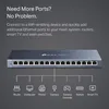 16 Port Gigabit Ethernet Network Switch, Desktop/ Wall-Mount, Fanless, Sturdy Metal w/ Shielded Ports, Traffic 3