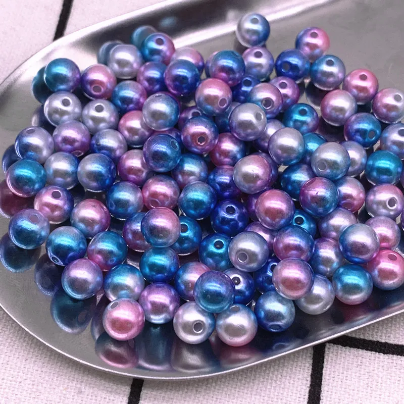 4/6/8/10mm Acrylic Round Pearl Beads Loose Beads for Jewelry Making DIY Handmade Clothing Accessories acrylic beads acrylic craft beads
