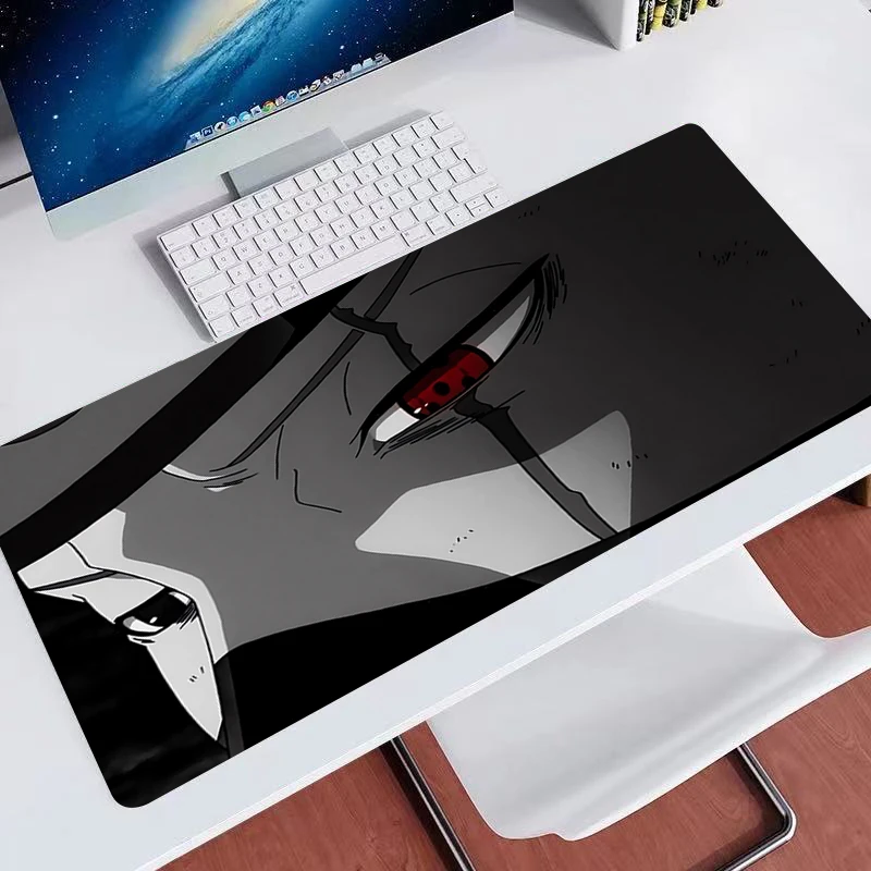 Large Gaming Mousepads N-narutoS Kakashi Hatake Computer Soft Mousepad 900x400 Desk Pads For PC Keyboard Mats non-slipTable Rug 2