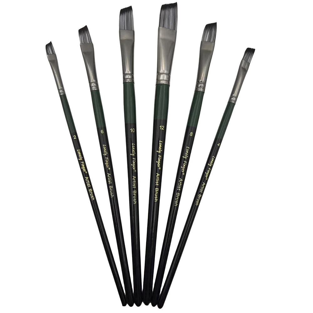 6pcs Professional Artist Paint Brush-Painting Brushes Kit, Fabulous for Canvas, Watercolor & Fabric-for Beginners and Profession 6