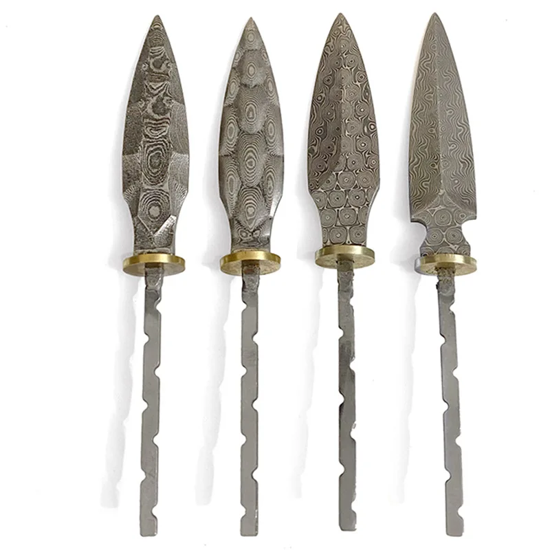Damascus Steel Tea Knife Blank 1PCS Household DIY Tea Needles Accessories