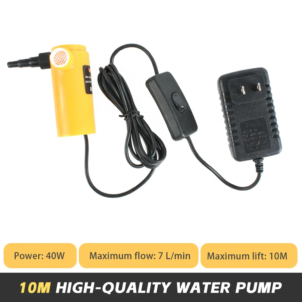 Pompa Sommergibile DC 12V 20W 700L/h Con Sollevamento 6m - Pompa Acqua Brushless Silenziosa Per Acquario, Giardino, Irrigazione, Acqua Pulita - 5