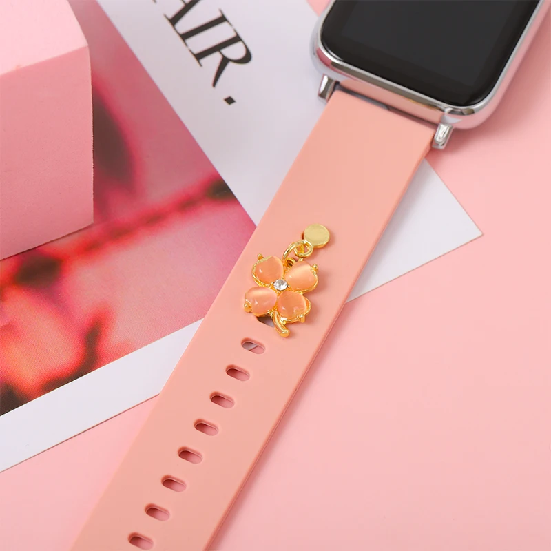 

Silicone Strap Jewelry Charms for iWatch Series Bracelet Metal Decoration Nail for Apple Watch Band Watchband Sparkling Ornament