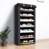 Dustproof Shoe Rack Multilayer Shoe Cabinet Organizer Minimalist Nonwoven Home Furniture Space-saving Cabinets Shoe Shelf 2
