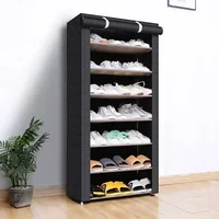 Dustproof Shoe Rack Multilayer Shoe Cabinet Organizer Minimalist Nonwoven Home Furniture Space-saving Cabinets Shoe Shelf 2