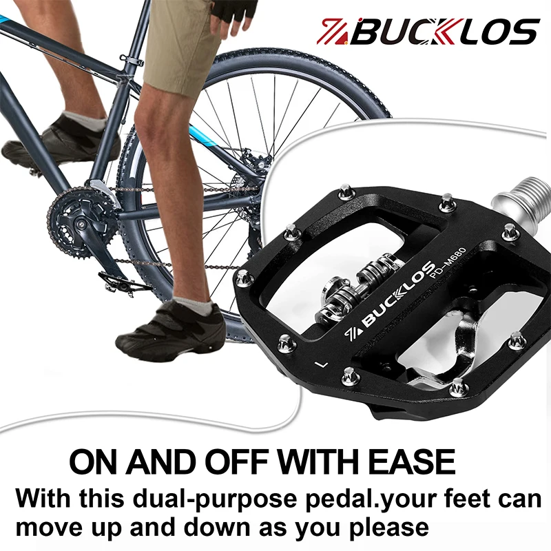 Mountain Bike Self-Lock Pedal Sealed Bearing MTB Lock Pedal for SPD Ultralight D
