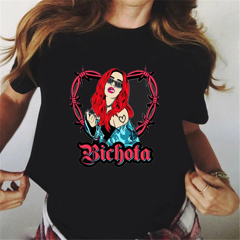 

2023 Hot Sale Women'S T-Shirt Music Rapper Karol G Bichota Music Lover Tshirts New Hara T-Shirts Femme Summer 90s Girls Shirt