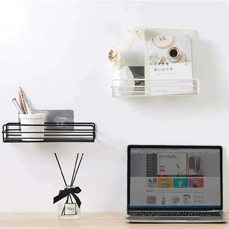 No-Drill Bathroom Shelf
