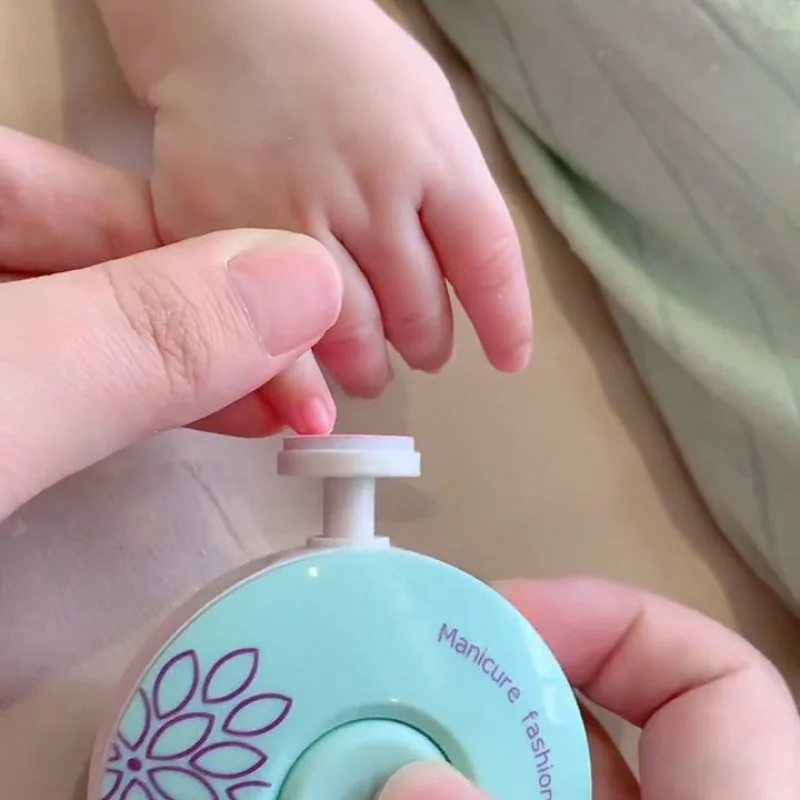 Electric Baby Nail Trimmer Kid Nail Polisher Tool Infant Manicure Scissors Baby Hygiene Kit Baby Nail Clipper Cutter For Newborn 6