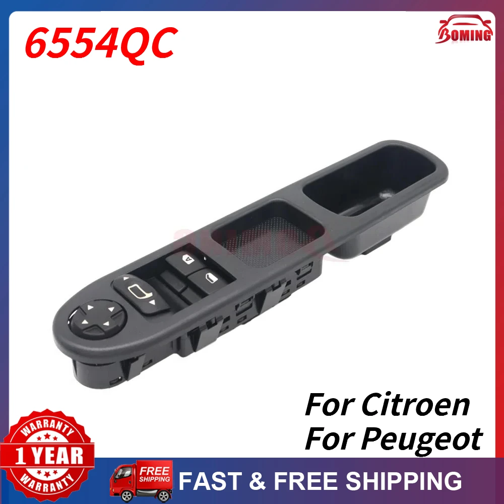 Car Black Left Power Window Switch Control Master Switches 6554QC For ...