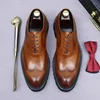 New Men's Casual Shoes British Top Layer Cowhide Business Formal Thick Sole Increased Leather Derby Shoes Leather Shoes for Men 1