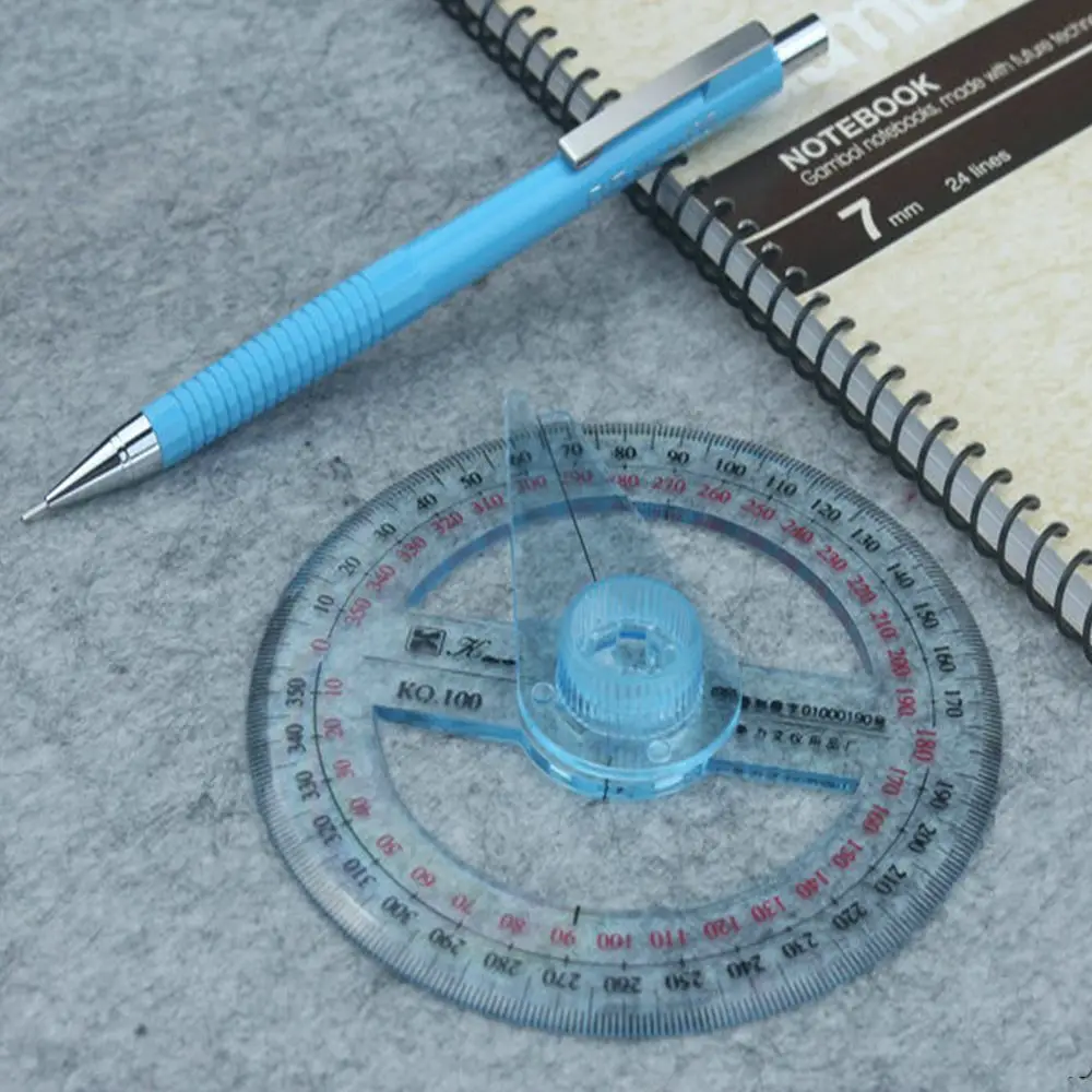 

Rotary Geometry Swing Arm Office 360 Degrees Math Pointer Angle Ruler Goniometer Protractor Measuring tools