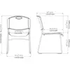 LLR62528 Heavy-Duty Bistro Stack Chairs 4/CT 3