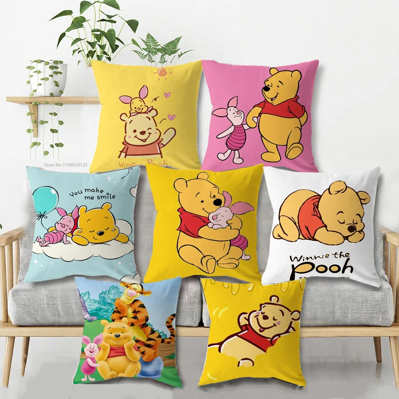 Disney Cartoon Pillow Case Soft Cushion Cover Decorative Sofa Bedroom Christmas Birthday Gift 40x40cm cushion cover pillow case cover