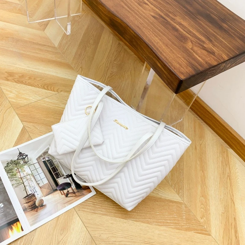 2PCS/Set Women's Travel Wallet, Coin Wallet, Women's Handbag, Fashionable and Simple Mother Bag, Multifunctional Tote Bag