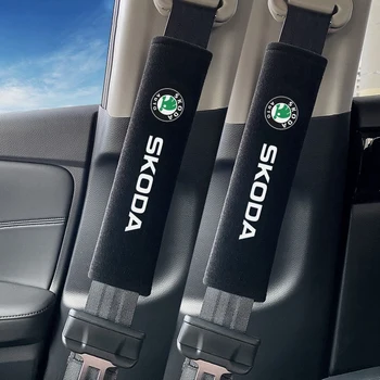 Imbottitura per Cintura di Sicurezza Auto, Copri Spalla Morbido per Skoda Kylaq Elroq Octavia Enyaq Kamiq Scala Rapid Superb Karoq Fabia