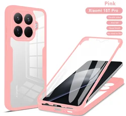 Ultimate 360 Double - Sided Protective Case with Screen Protector - Xiaomi 15T Pro (Pink)