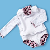 Kangobaby #My Soft Life# 2pcs Set Girls Swimsuit Cool Print Summer Baby Swimwear Beach Surfing 4
