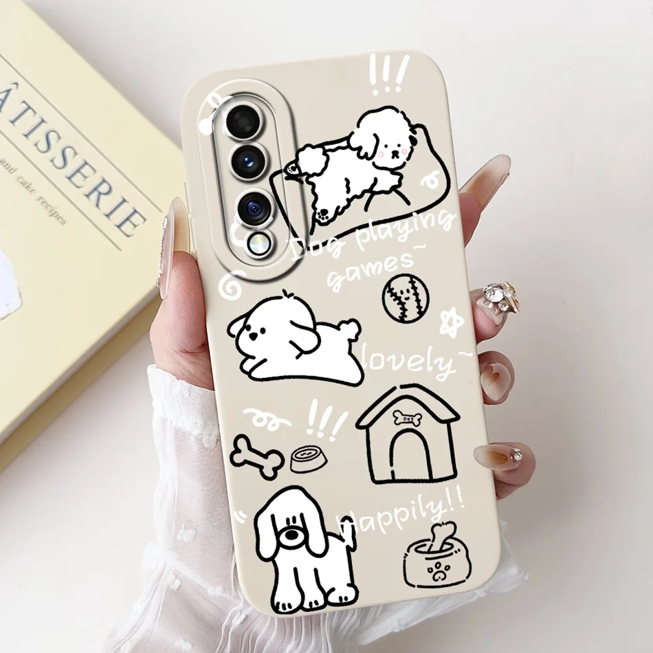 Cute Panda & Rabbit Cartoon Soft Silicone Shockproof Case - Fits Select Honor Models