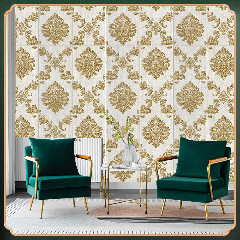 

Wallpaper Autohesion 3D Stereo Waterproof and Moisture Proof Wallpaper Bedroom Warm Safe Odorless Noise Prevention Room Decor