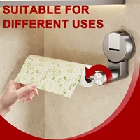 ที่แขวนกระดาษทิชชู่แบบสุญญากาศ ที่ใส่กระดาษเช็ดมือในครัว ที่ใส่กระดาษชำระ ตู้เก็บของ ที่วางกระดาษเช็ดปาก อุปกรณ์ในห้องน้ำ 2