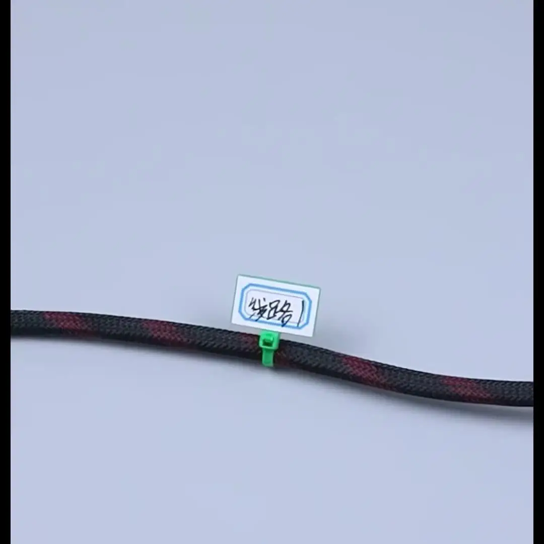 Etichette per cavi in nylon, fascette per cavi, fascette per cavi, fascette per segnare cavi, 10 pezzi, 12 x 100 mm, autobloccanti, per la gestione dei cavi, etichette per etichette