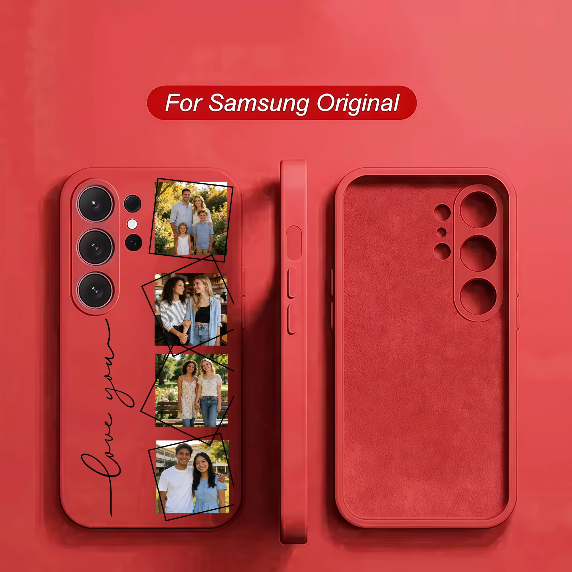 Personalized Four Pictures Custom Photo Phone Case For Samsung Galaxy thumbnail 6