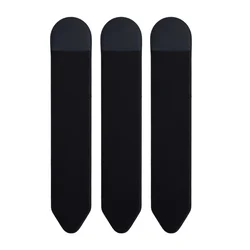 Deluxe Self - Adhesive Elastic Pencil Holder Set - 3 Pack (3X Black)