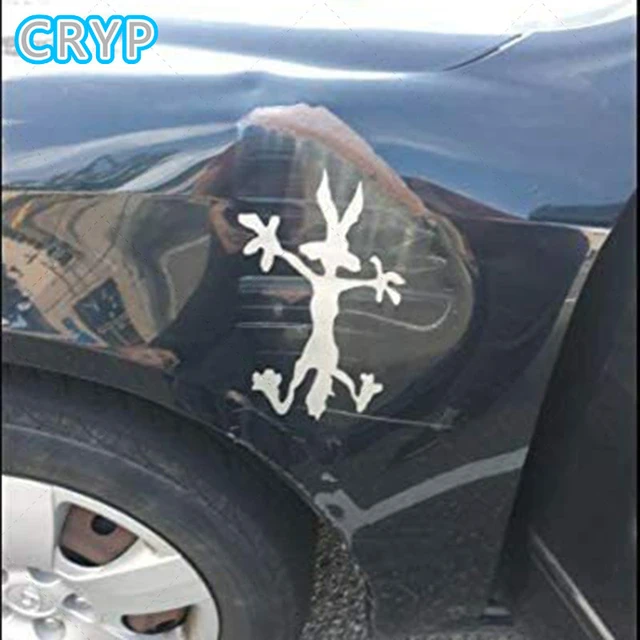 Wile E Coyote Car Dent Cover Decal Sticker, 57 OFF