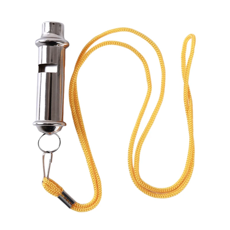 Stainless Steel Whistle Outdoor Emergency Life-saving Whistles Traffic Command Training Sports High-frequency Whistle Referee 4